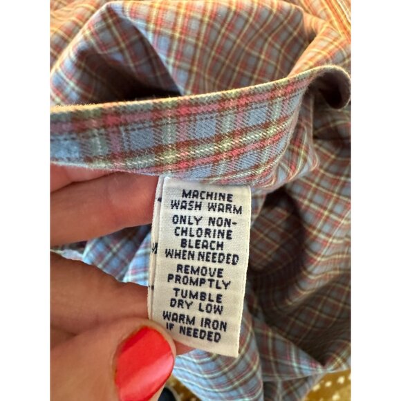 Polo By Ralph Lauren Stanton Classic Fit XL Plaid Long Sleeve Button-Down Shirt - Picture 4 of 9